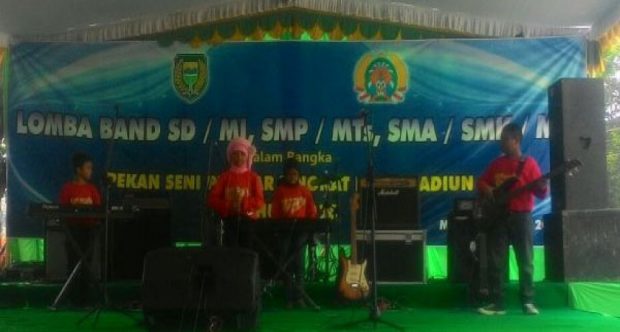 Siswa MIN Demangan Juarai Kompetisi Band di Event Pekan Seni Pelajar Tingkat Kota Madiun Tahun 2016